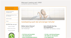 Desktop Screenshot of metropolleasing.de