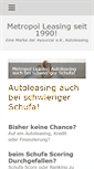 Mobile Screenshot of metropolleasing.de