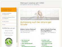 Tablet Screenshot of metropolleasing.de